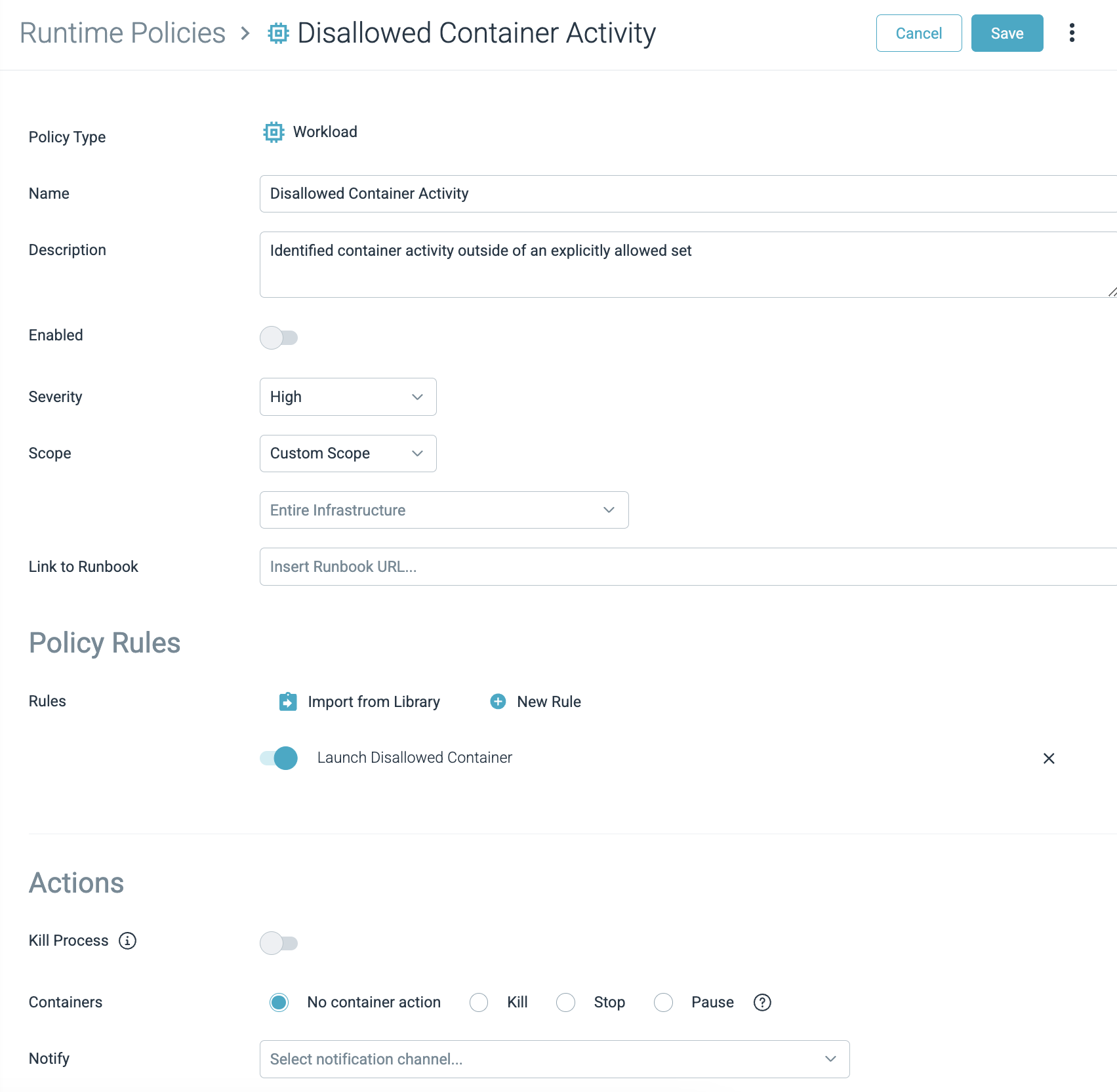 Threat Detection Policies Sysdig Docs